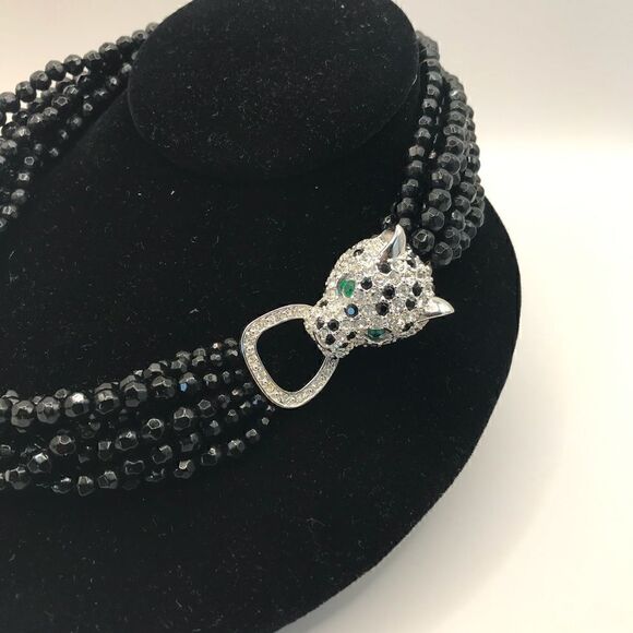 Kenneth Jay Lane (KJL) for Avon,  Panther necklace.Duchess of Windsor Collection - Picture 7 of 9